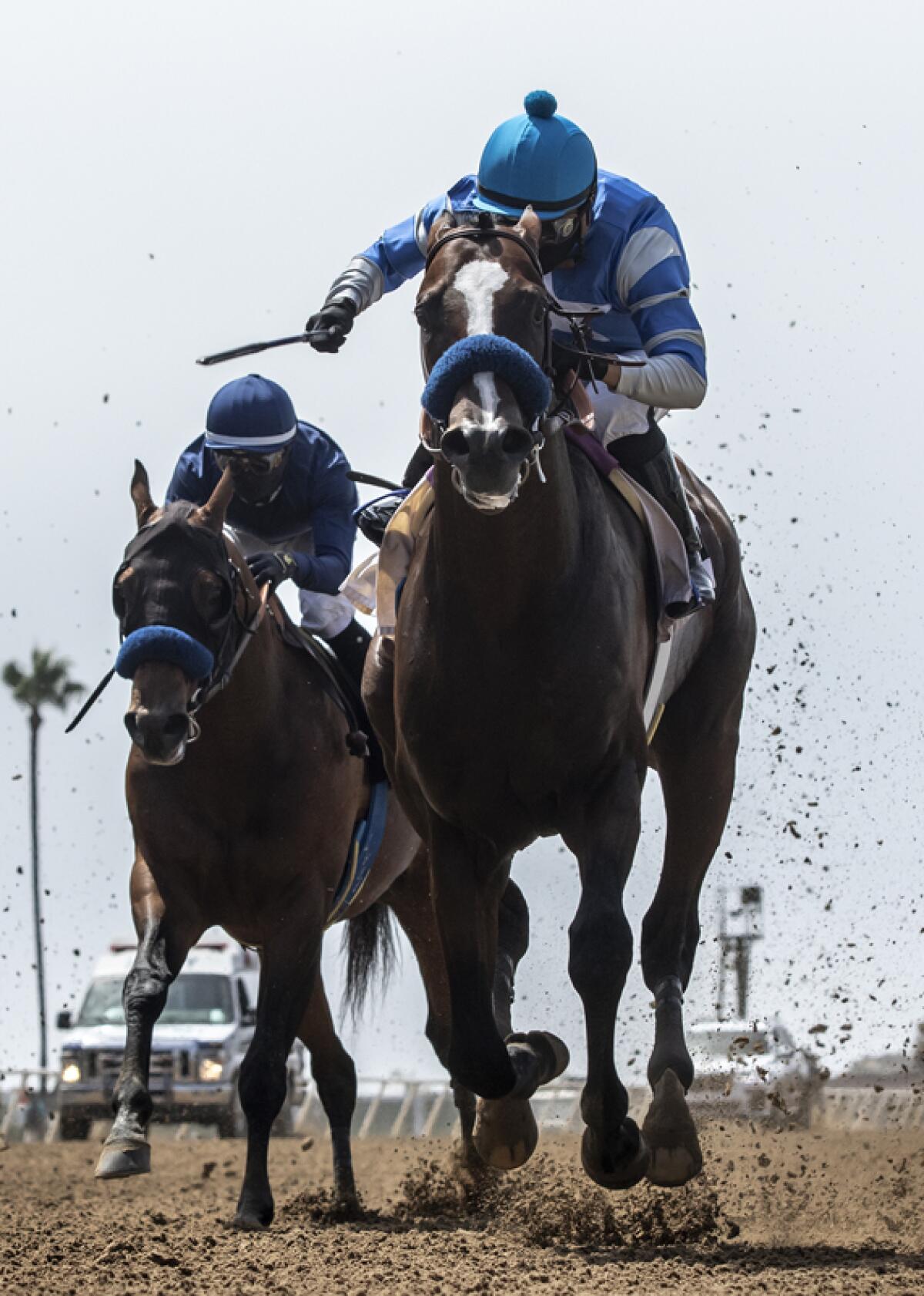 Shared Belief Stakes favorite Honor A. P. was beaten by Thousand Words on Saturday at Del Mar.