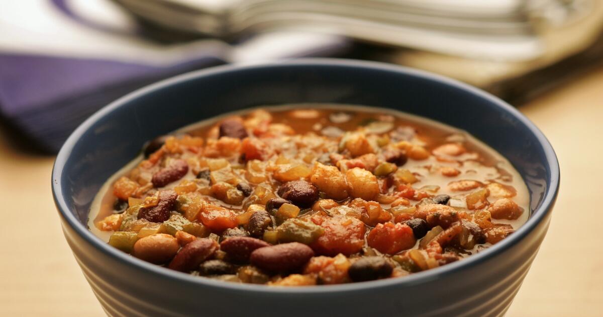Three-Bean and Hominy Chili Recipe - Los Angeles Times
