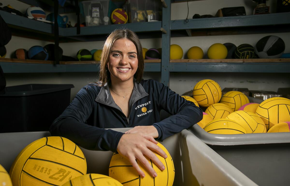 Senior goalkeeper Anna Reed of Newport Harbor High School is the Daily Pilot Girls’ Water Polo Dream Team Player of the Year.