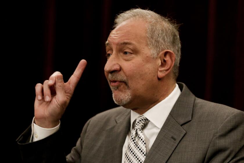 Attorneys Mark Geragos, above, and Ben Meiselas have repeatedly accused the district of retaliating against Esquith for filing a class-action lawsuit that alleges age discrimination and violations of due process and whistle-blower protections.