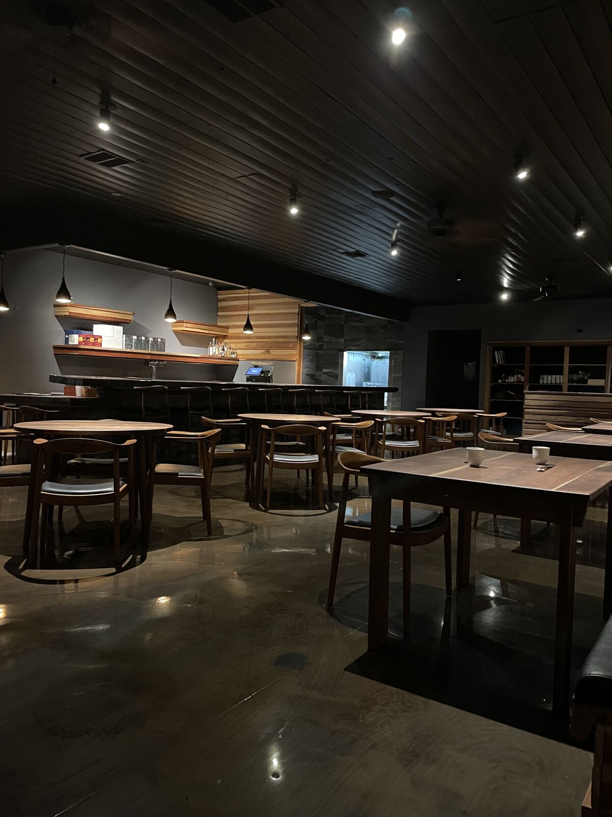 The interior of Matsu Restaurant in Oceanside.