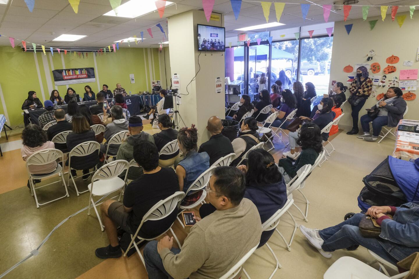 The panel was held at the Pilipino Workers Center.