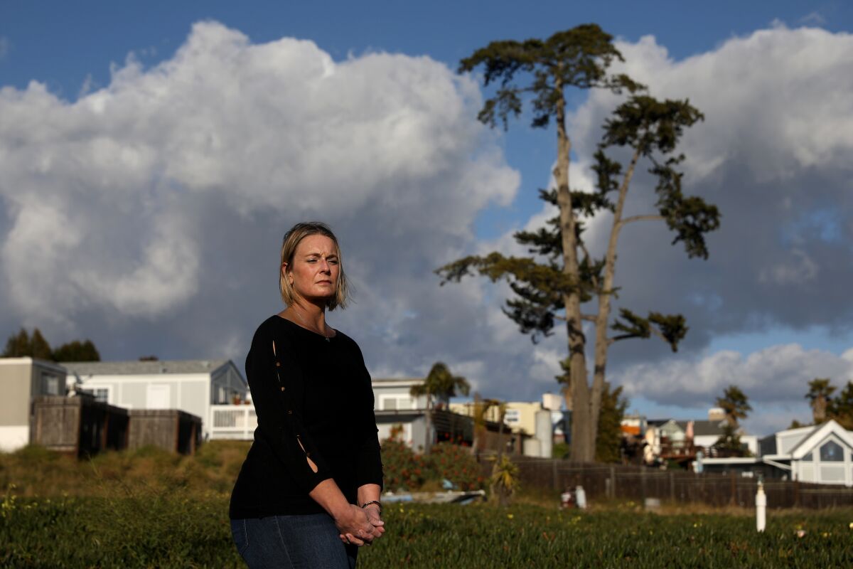 Christy Camara, 44, near her home in San Luis Obispo County.