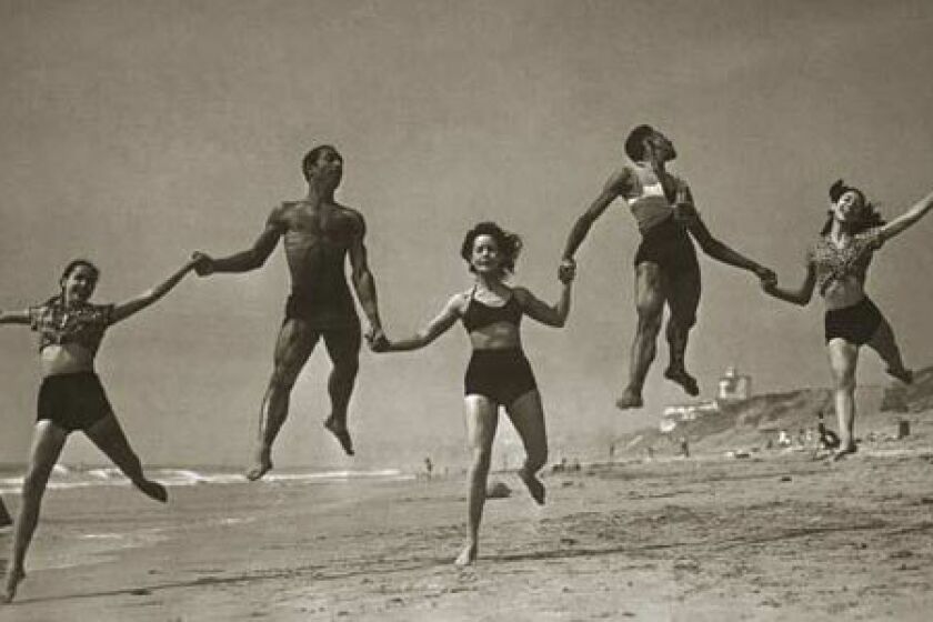 In November 1953, dancers with the Hollywood Negro Ballet pose for a publicity photograph for Ebony magazine.