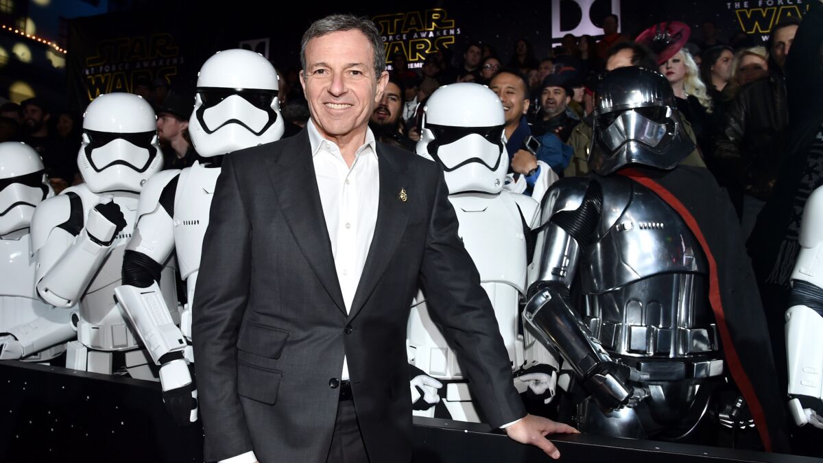 Bob Iger attends the premiere of "Star Wars: The Force Awakens."