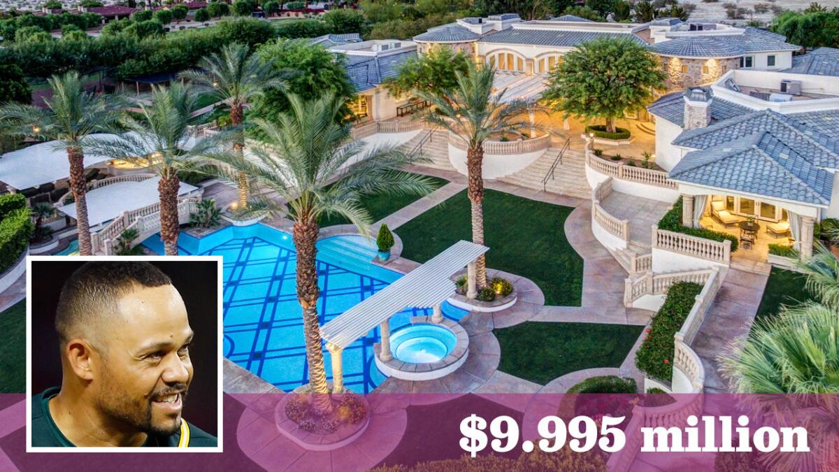 Professional baseball player Coco Crisp has listed his home, which features a Wiffle ball field, for sale in Coachella Valley for about $10 million.
