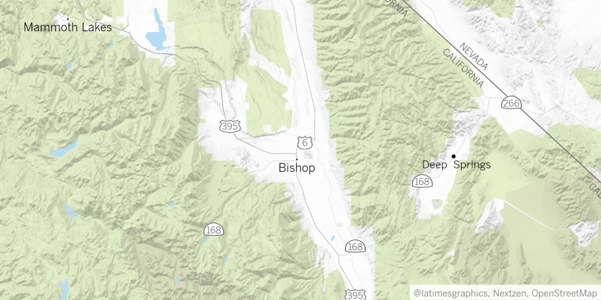 A map of Deep Springs
