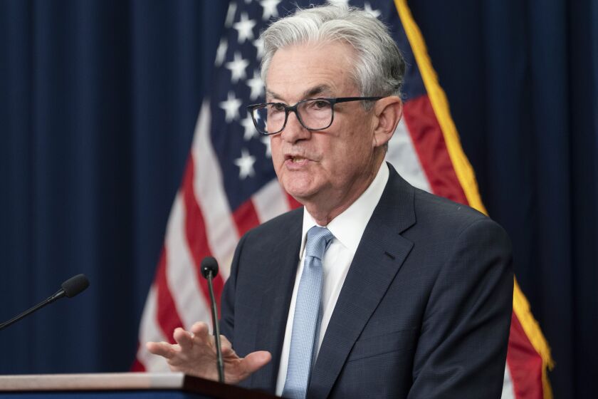 Federal Reserve Chairman Jerome Powell speaks during a news conference following an Open Market Committee meeting, at the Federal Reserve Board Building, Wednesday, June 15, 2022, in Washington. (AP Photo/Jacquelyn Martin)