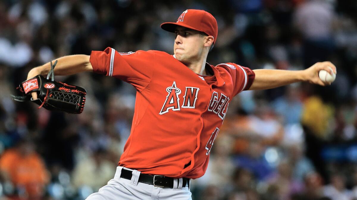 Angels starter Tyler Skaggs is heading to the disabled list.