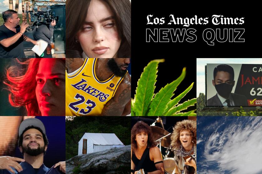 A series of photos from this week's news quiz