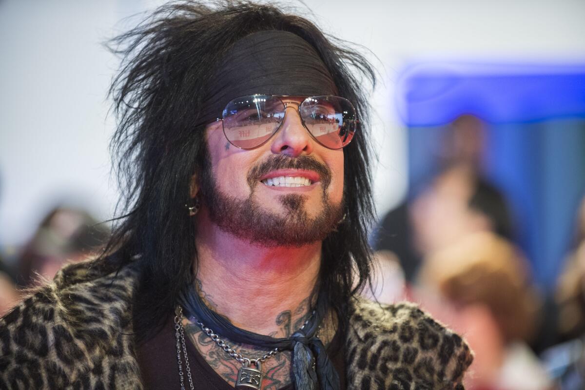 FILE - Nikki Sixx attends the premiere for "Long Time Running" at the Toronto International Film Festival in Toronto, Canada on Sept. 13, 2017. The Mötley Crüe co-founder and bassist has a new autobiography “The First 21: How I Became Nikki Sixx." (Photo by Arthur Mola/Invision/AP, File)