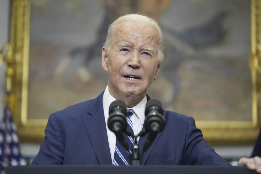 President Joe Biden delivers remarks on the death of Russian opposition leader Alexei Navalny, in the Roosevelt Room of the White House, Friday, Feb. 16, 2024, in Washington. (AP Photo/Evan Vucci)