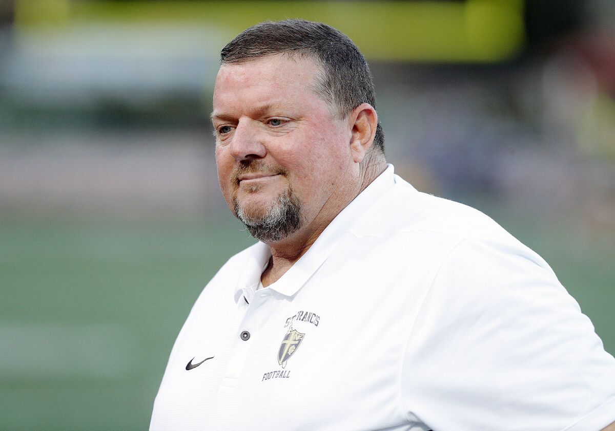 St. Francis football coach Jim Bonds died Wednesday morning after battling cancer. He was 51.