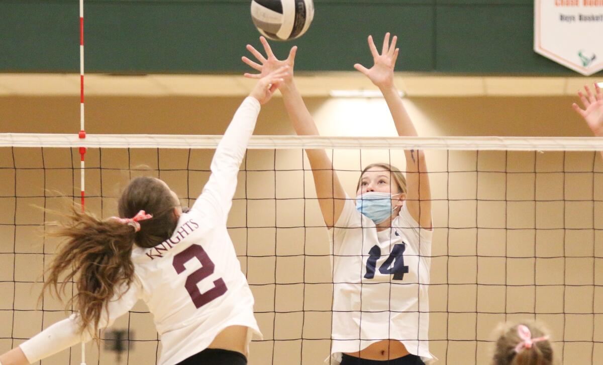 Senior Mackenzie Piester was part of a strong Maverick net game.