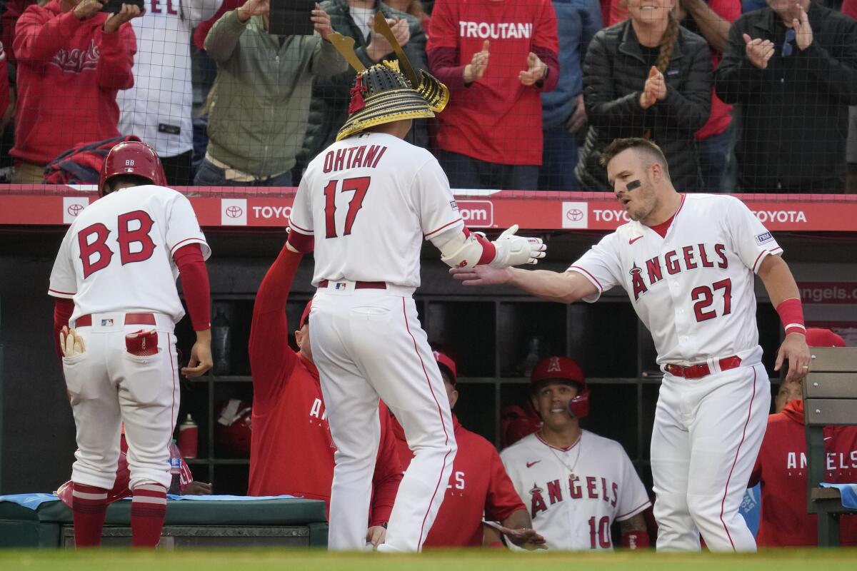 Ohtani, Trout homer in Angels' 7-3 win, completing sweep of slumping Red  Sox - The San Diego Union-Tribune