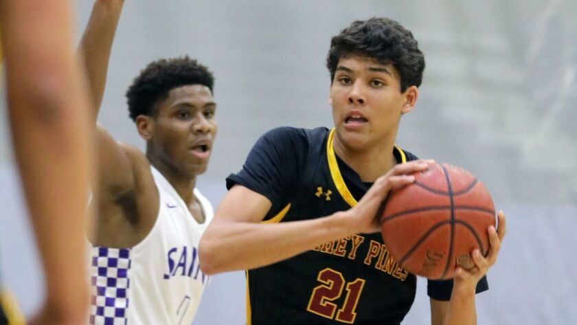 Torrey Pines' Brandon Angel is averaging 19.8 points a game for the Falcons.