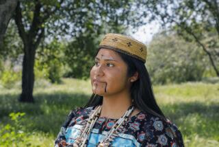 Pauma Reservation, CA - April 20: Portrait of Pauma Tribal member Cynthia Bond.