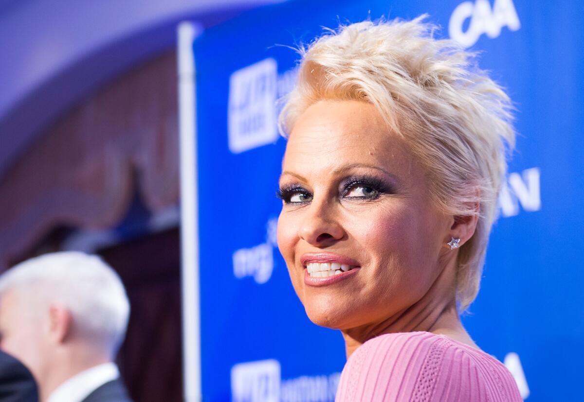 Pamela Anderson talks about her infamous sex tape, her love life and her pixie cut in the April issue of Elle.