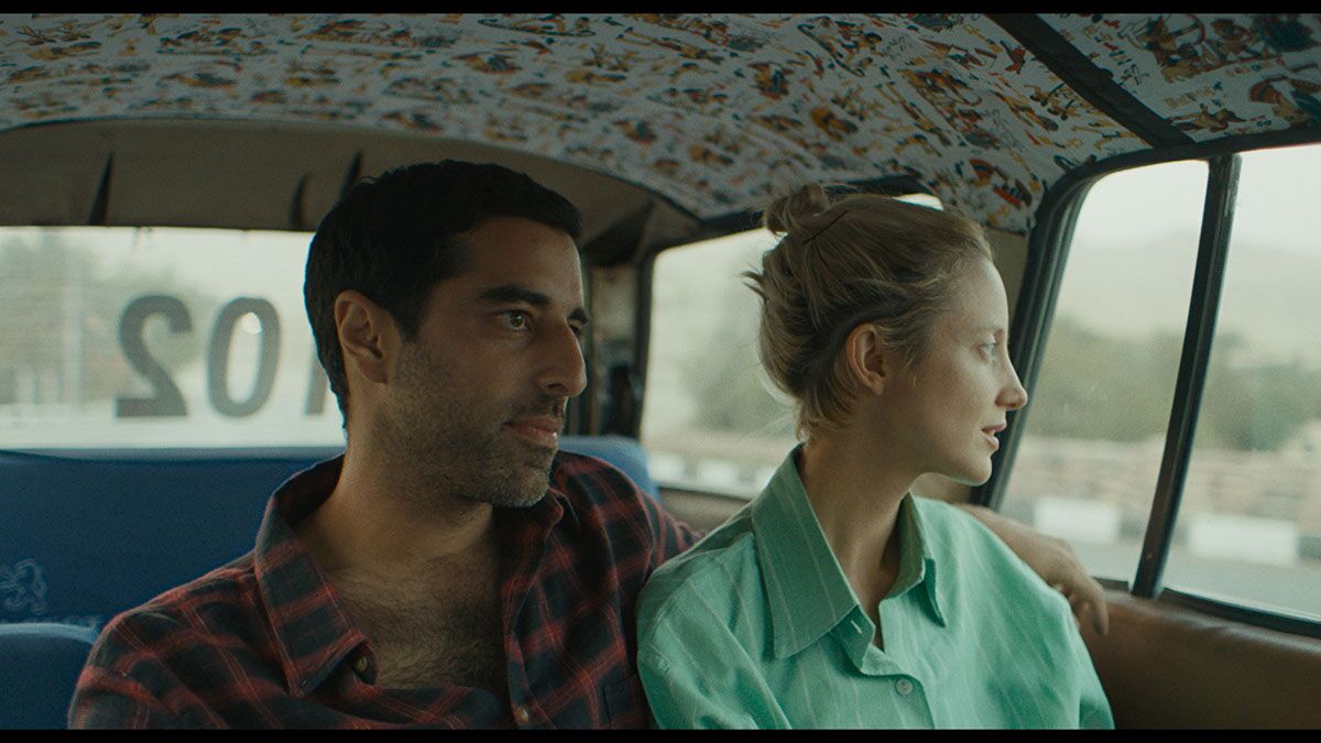 Karim Saleh and Andrea Riseborough in the movie "Luxor."