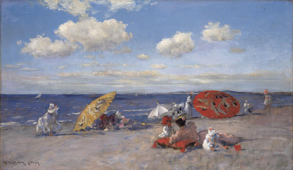 "At the Seaside," circa 1892, oil on canvas, 20 inches by 34 inches. (The Metropolitan Museum of Art)