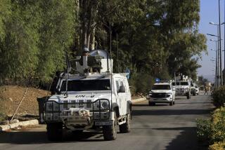 12 October 2024, Lebanon, Qliyaa: United Nations Interim Force In Lebanon (UNIFIL) peace keeping troops from the Spanish contingent conduct an early morning patrol in the southern Lebanese village of Qliyaa. Israeli forces attacked UNIFIL bases in south Lebanon wounding two soldiers. Photo by: Stringer/picture-alliance/dpa/AP Images