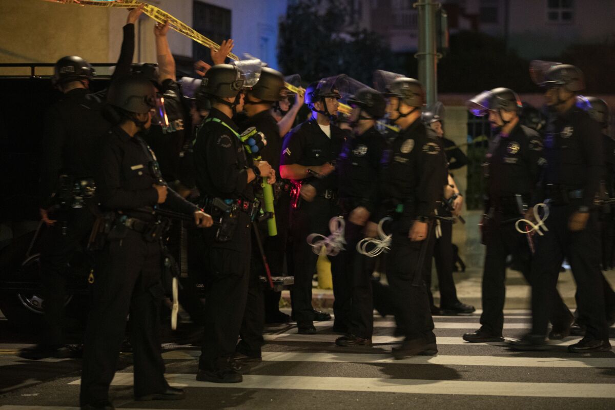 Advocates sue LAPD over protest tactics - Los Angeles Times