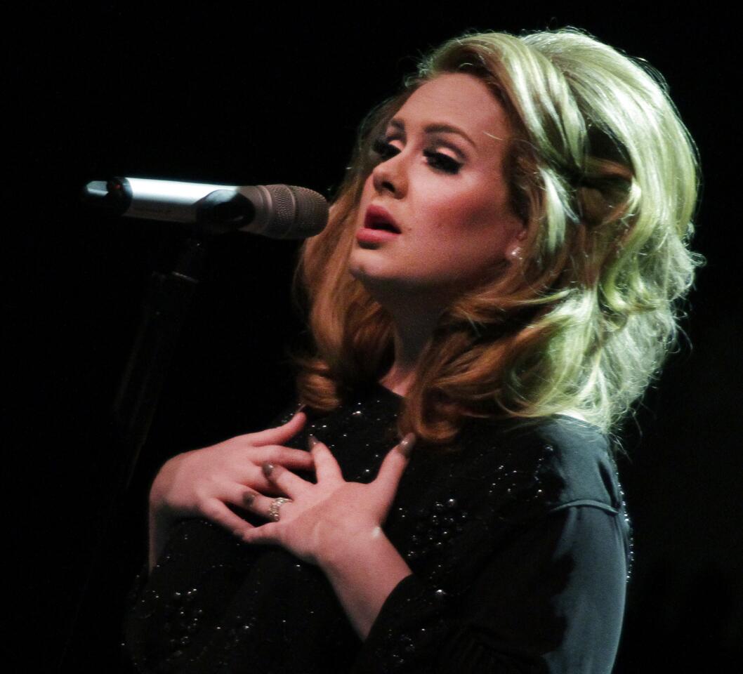 Adele won the album of the year Grammy for "21."