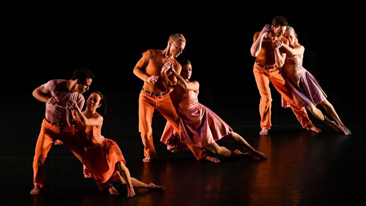 Paul Taylor Dance Company performs "Esplanade" at the Wallis Annenberg Center for the Performing arts in Beverly Hills in 2017.