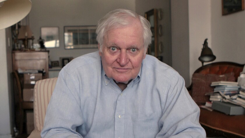 Poet John Ashbery, shown at his New York apartment in 2008.