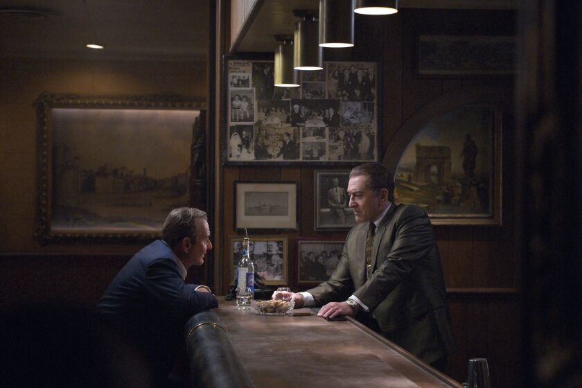 Joe Pesci, left, and Robert De Niro in Martin Scorsese's 'The Irishman'