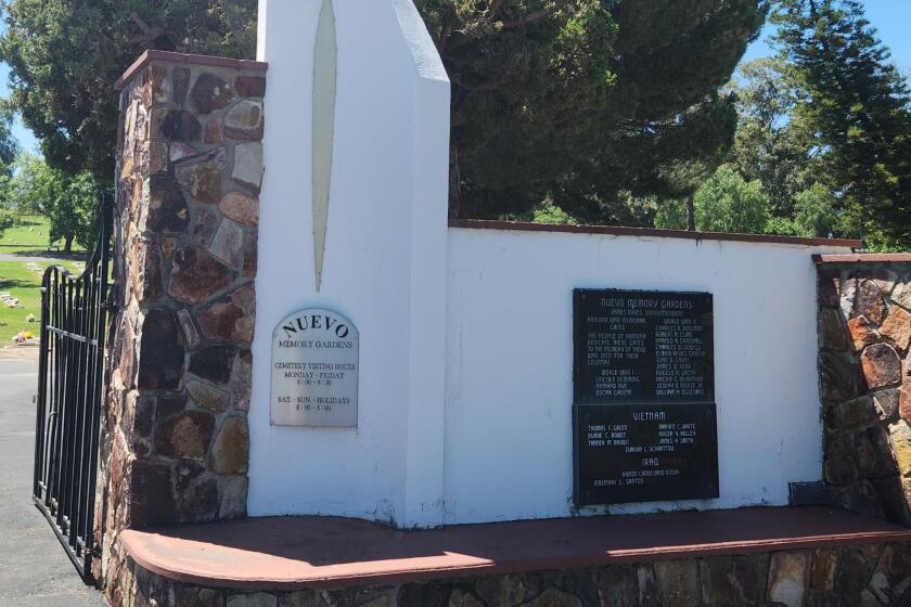 The Ramona Cemetery District has received $300k. The funds may be used to acquire more property.