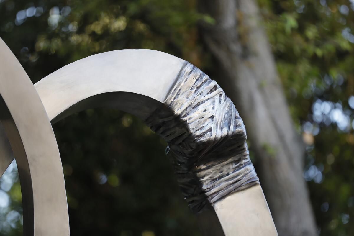 A detail of Gerard Stripling's "Emprise," unveiled Wednesday at Laguna Beach's Festival of Arts.