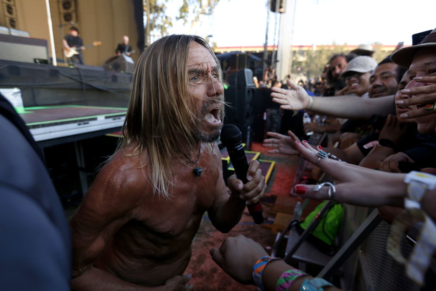 Iggy Pop performs at FYF Fest in Exposition Park in Los Angele.