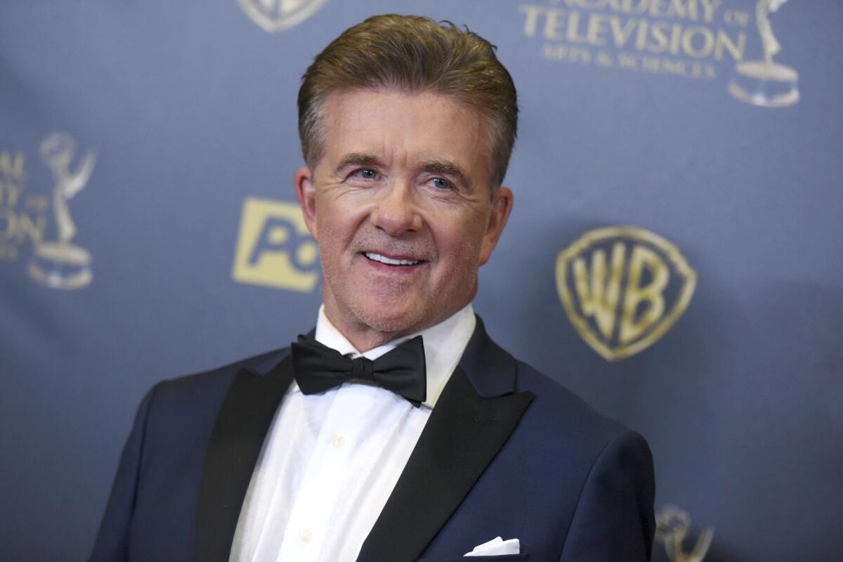 Alan Thicke in the pressroom at the 42nd Daytime Emmy Awards at Warner Bros. Studios in Burbank.