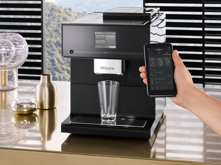 Miele’s CM7750 CoffeeSelect countertop machine also works with an app.