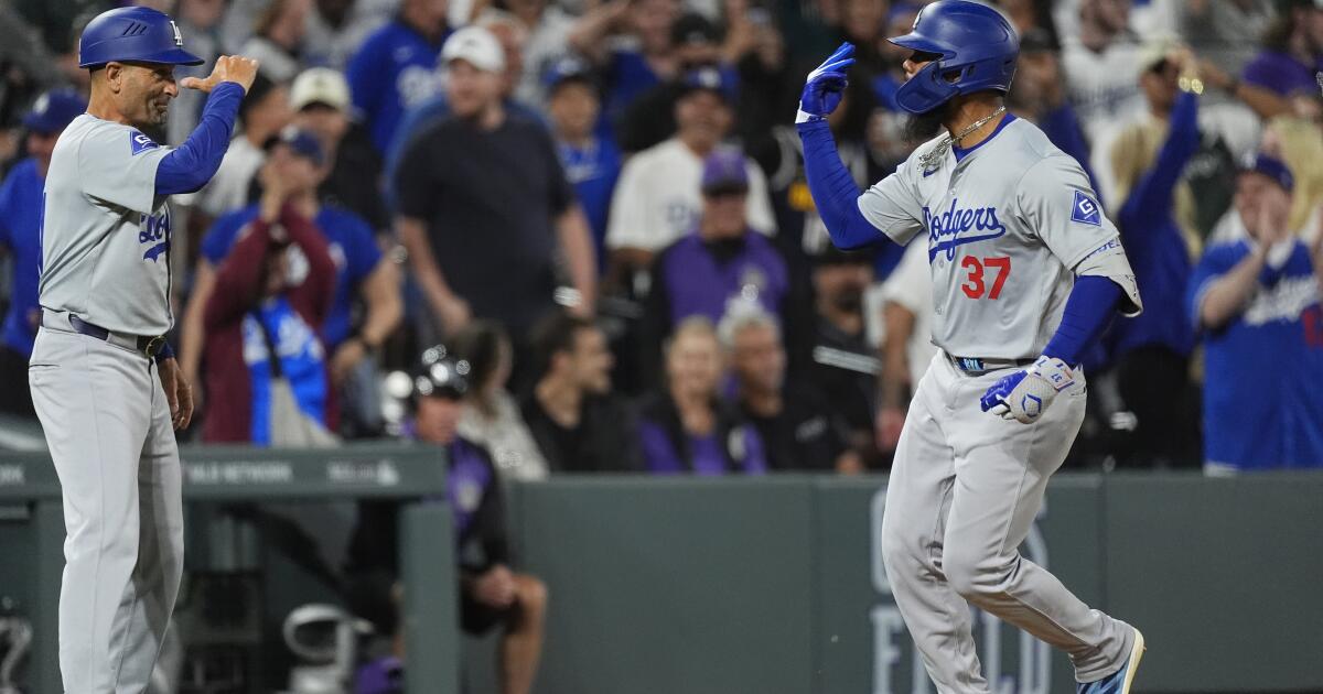 Teoscar Hernández has decisive hit as amazing seven-run ninth rallies Dodgers past Rockies