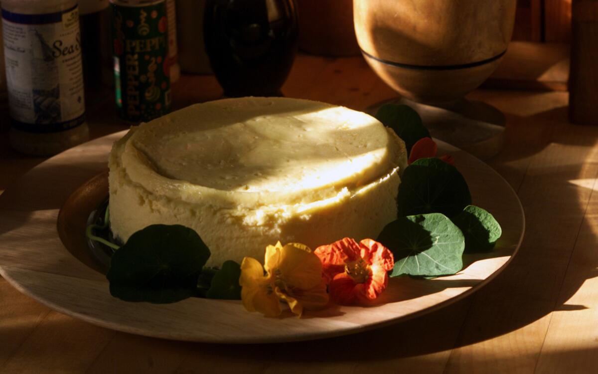 Goat-cheese cheesecake