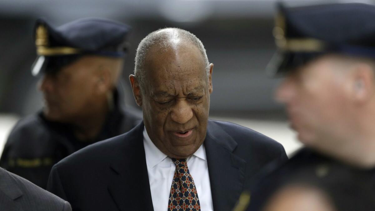 Bill Cosby arrives for his sexual assault trial Friday at the Montgomery County Courthouse in Norristown, Pa.
