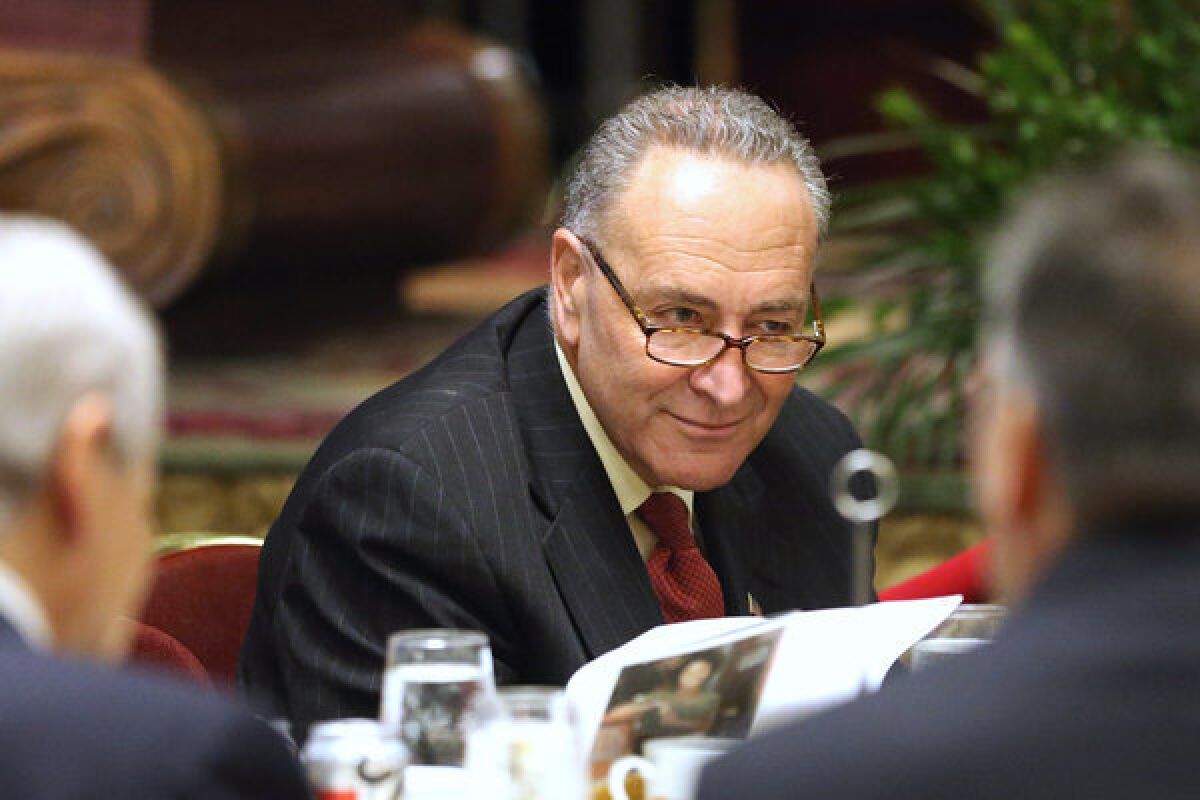 Sen. Charles E. Schumer (D-N.Y.) will revisit his immigration reform plan with Sen. Lindsey Graham (R-S.C.).