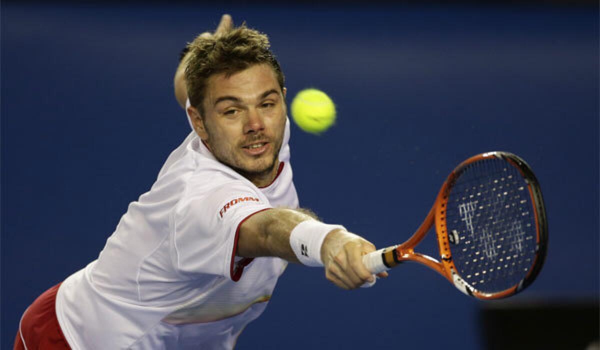 Stanislas Wawrinka defeated Tomas Berdych in the semifinal round of the Australian Open on Thursday in Melbourne.