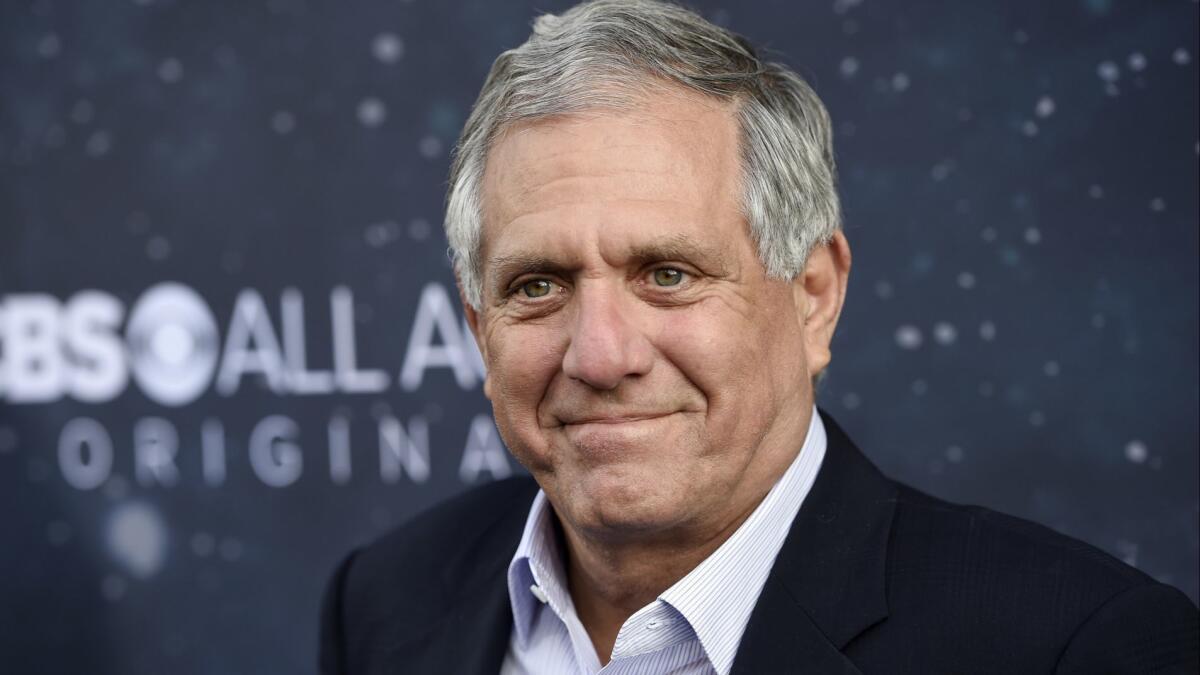 Leslie Moonves, shown in 2017, was removed as CBS chief executive late Sunday amid a sexual harassment scandal.