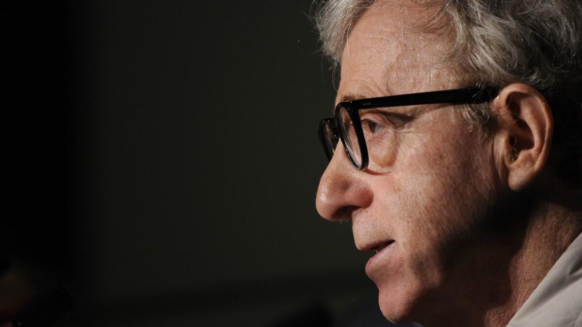 Director Woody Allen, shown in 2010, is suing Amazon for breach of contract in movie production and distribution deals.