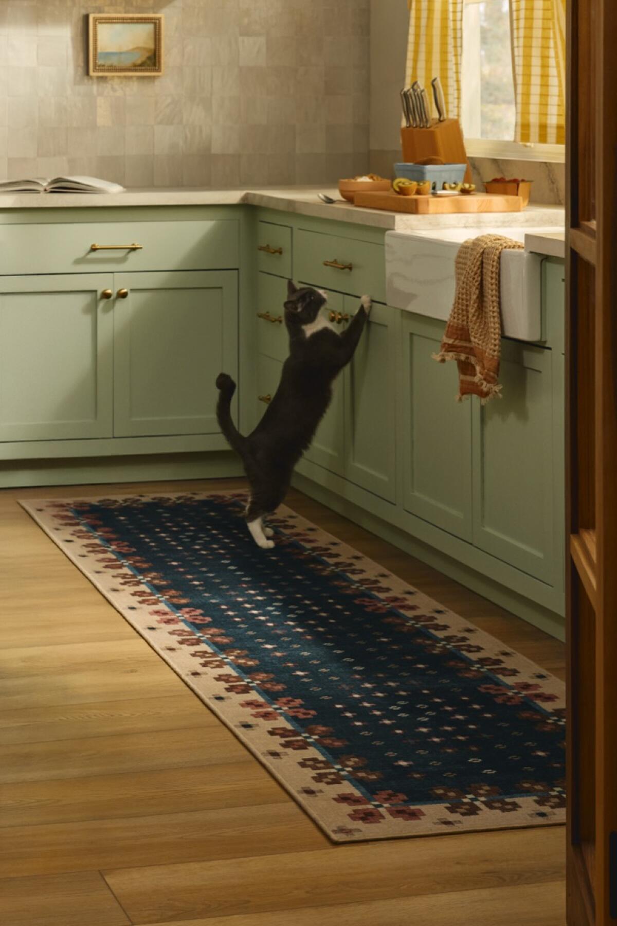 Anthropologie, Rug, A1T, All in One, Kitchen, 21, CLOVE NAVY