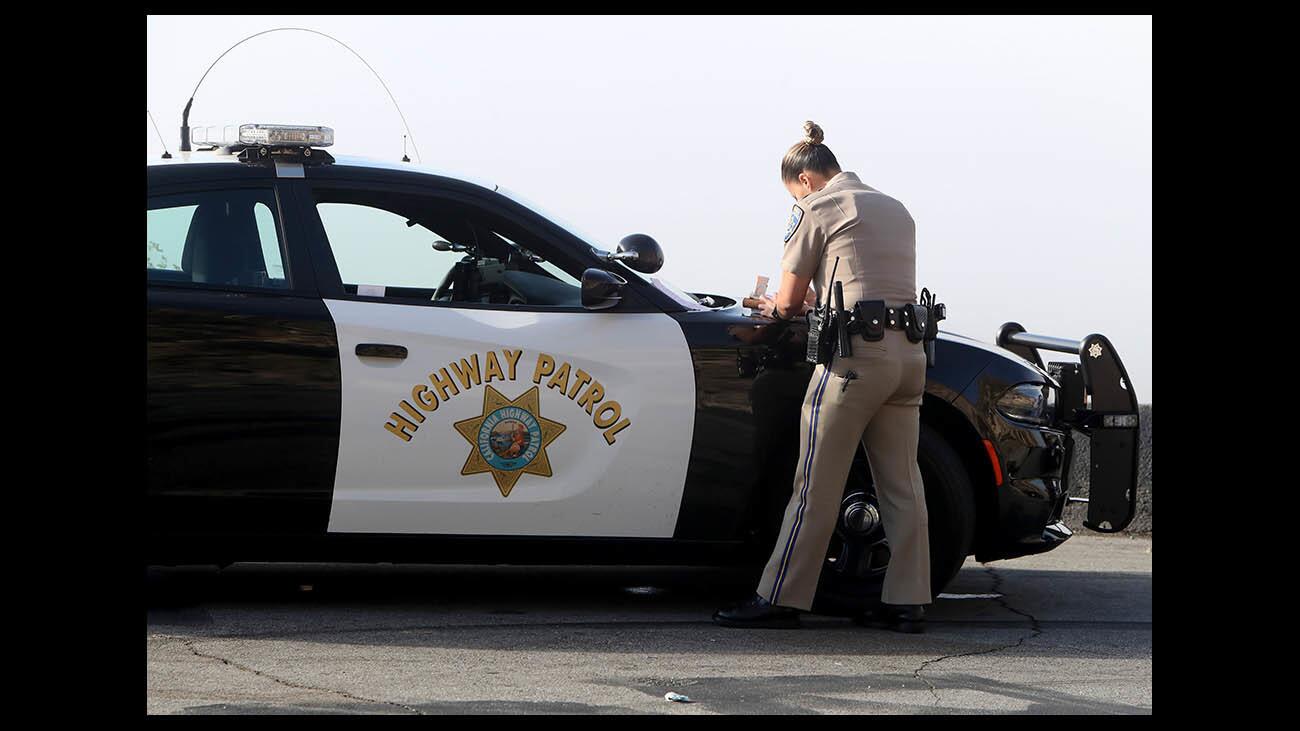 Photo Gallery: CHP speed enforcement detail gives citations to speeding motorists on ACH