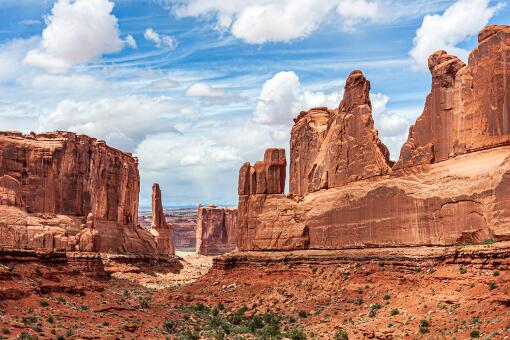 A photo of Arches National Park Utah USA.