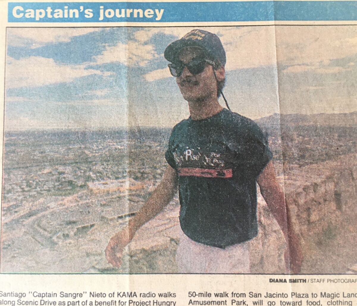 Santiago Nieto on one of his walks called Step by Step through El Paso.