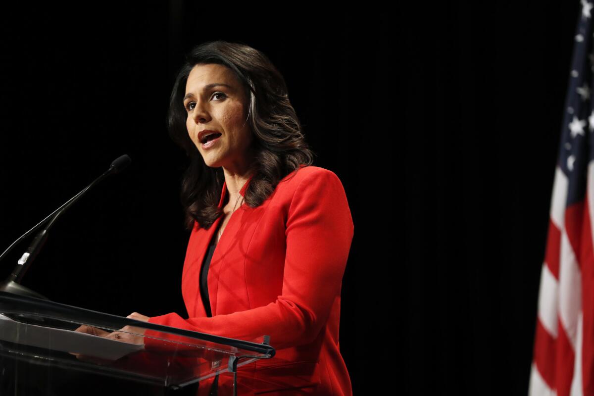 Democratic presidential candidate Rep. Tulsi Gabbard (D-Hawaii) is getting flak for receiving online support from Russian bots.