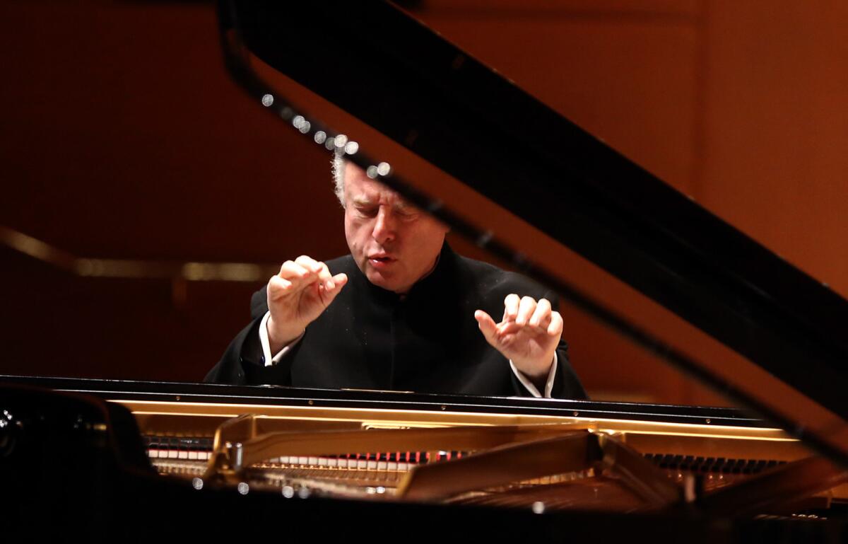 Pianist András Schiff will perform an afternoon recital at Soka Performing Arts Center on Sunday.