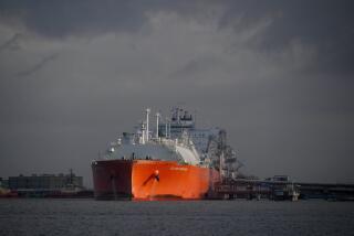 LNG tanker docked at Cheniere's Sabine Pass LNG export terminal in Cameron, Louisiana. Photographer: Callaghan O'Hare/Bloomberg
