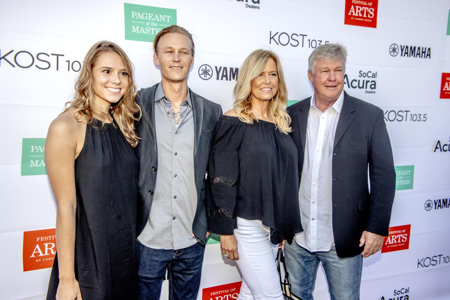 Larry Wilcox, right, with Marleen, Ryan and Maddy (Photo by Spencer Grant)